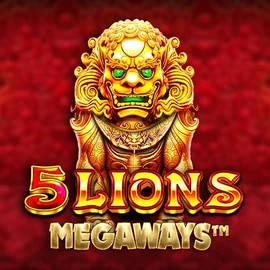 5 Lions Megaways logo – Slots by Pragmatic Play at Clover Casino