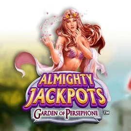 Almighty Jackpots: Garden of Persephone by Novomatic, showcased at clovercasinoo.co.uk – game logo