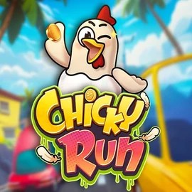Chicky Run slot logo by PG Soft at Clover Casino