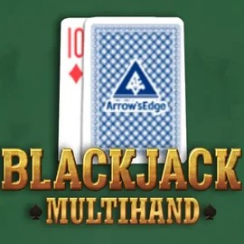Multihand Blackjack online game logo by Pragmatic Play on clovercasinoo.co.uk