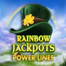 Rainbow Jackpots Power Lines logo – Jackpots by Red Tiger Gaming at Clover Casino