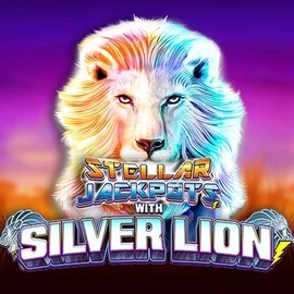 Stellar Jackpots with Silver Lion casino game by Lightning Box Game – featured logo at Clover Casino
