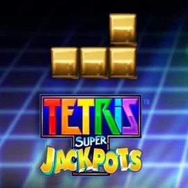 Tetris Super Jackpots slot visual from WMS available on clovercasinoo.co.uk