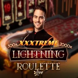 XXXtreme Lightning Roulette logo – Live Casino by Evolution at Clover Casino